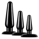 Anal Adventures - Basic Plug Kit - Black