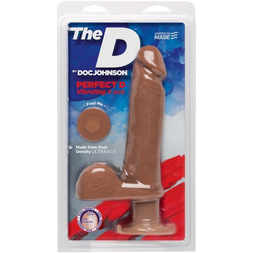 The D - Perfect D Vibrating 8 Inches - Caramel