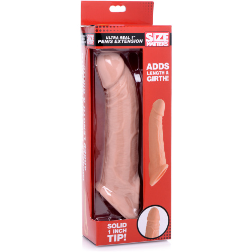Ultra Real 1 Inch Solid Tip Penis Extension