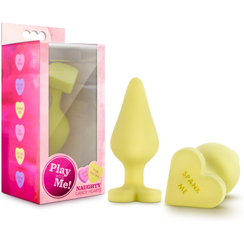 Naughty Candy Heart - Spank Me - Yellow