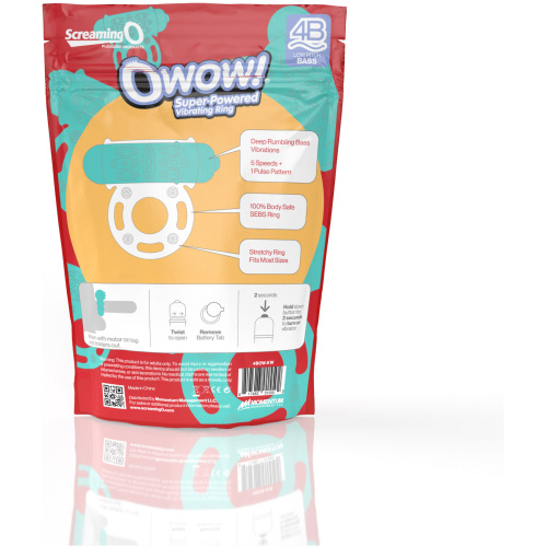 Screaming O 4b - Owow Super Powered Vibrating Ring - Kiwi