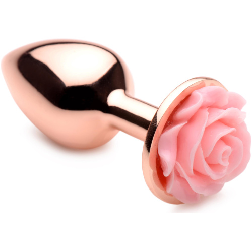 Pink Rose Gold Anal Plug - Small