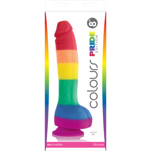 Colours Pride Edition - 8 Inch Dong - Rainbow