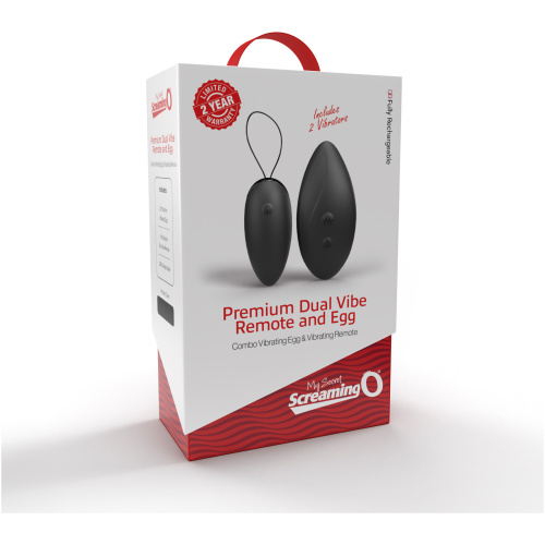 Premium Dual Vibe Remote and Egg - Black