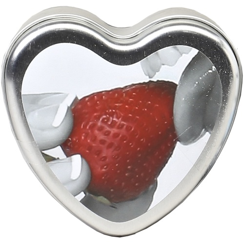 Edible Heart Candle - Strawberry - 4 Oz.