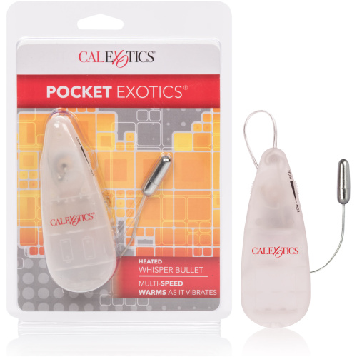 Pocket Exotics Heated Whisper Bullet - Clear