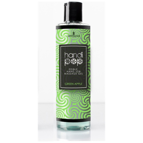 Handi Pop Handjob Massage Gel - Green Apple - 4.2 Oz.
