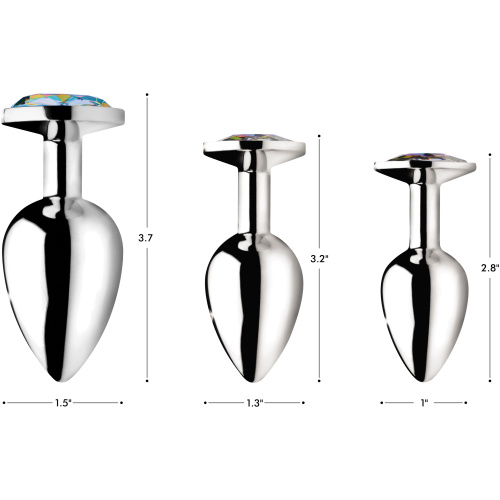 Rainbow Prism Gem Anal Plug - Small