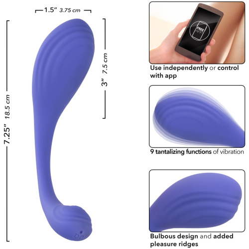 Calexotics Connect Kegel Exerciser - Periwinkle