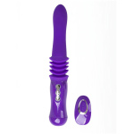 Monroe USB Rechargeable Silicone Thrusting  Portable Love Machine - Purple