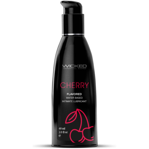 Aqua Cherry Flavored Water Based Intimate  Lubricant - 2 Fl. Oz.