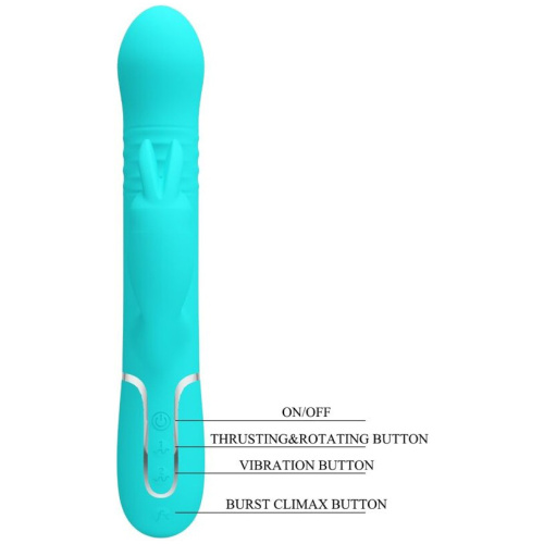 Coale Rabbit Vibrator Pearls - Turquoise