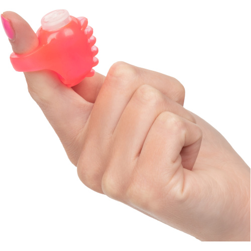 Foil Pack Vibrating Finger Teaser - Pink