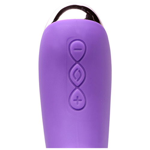 Silicone Beaded Vibrator - Violet