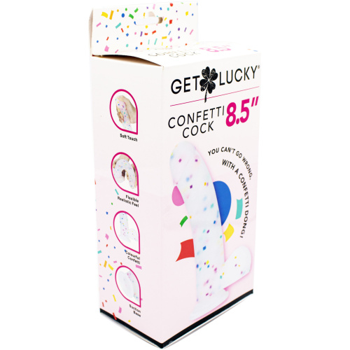 Get Lucky Confetti Cock - 8.5 Inch