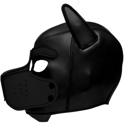 Spike Neoprene Puppy Hood - Black