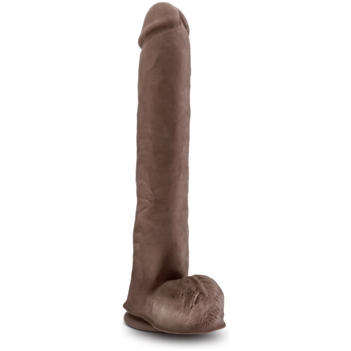 Au Naturel - Daddy - 14 Inch Sensa Feel Dual Density Dildo - Chocolate