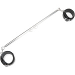 Expandable Spreader Bar Set 24 Inches - 36 Inches With Detachable Leatherette Cuffs