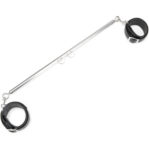 Expandable Spreader Bar Set 24 Inches - 36 Inches With Detachable Leatherette Cuffs