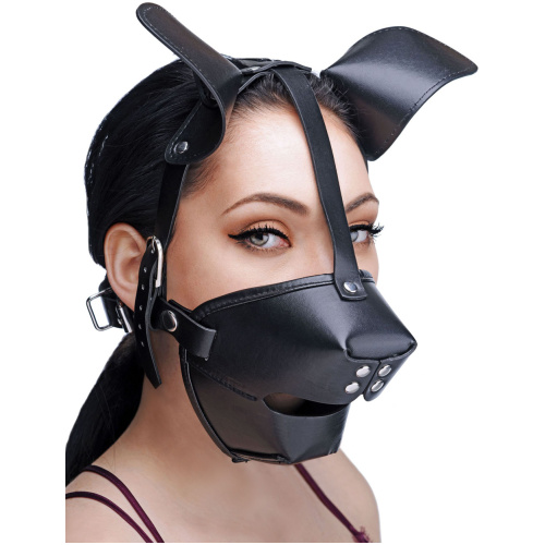 Pup Puppy Play Hood and Breathable Ball Gag