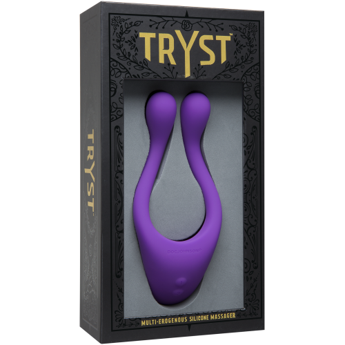Tryst Multi Erogenous Zone Silicone Massager - Purple