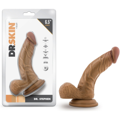 Dr. Skin - Dr. Stephen - 6.5 Inch Dildo With Balls - Tan