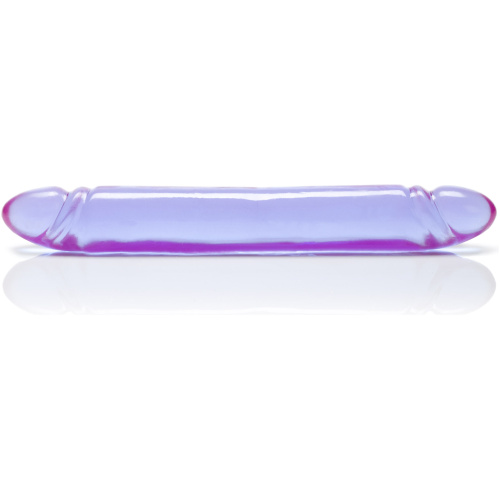 Reflective Gel Smooth Double Dong - Purple