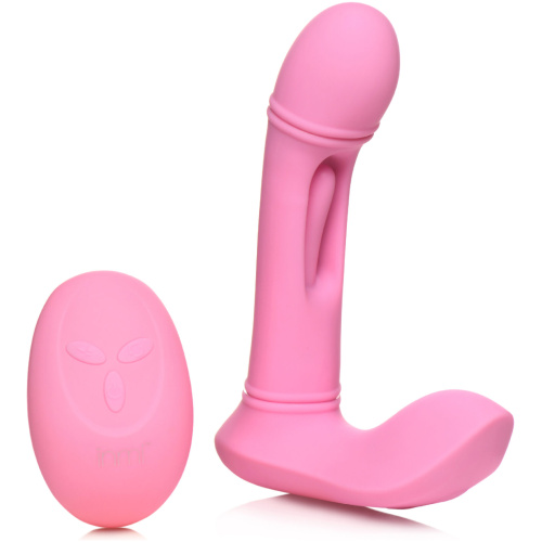 Flickers G-Flick Flicking G-Spot Vibrator With Remote - Pink