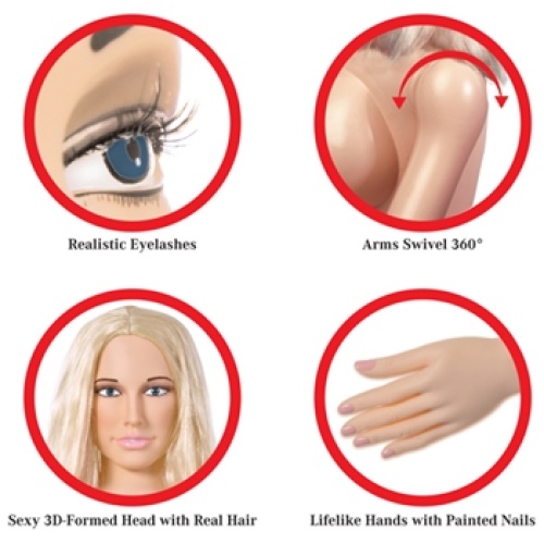 Pipedream Extreme Dollz Hannah Harper Life Size Love Doll