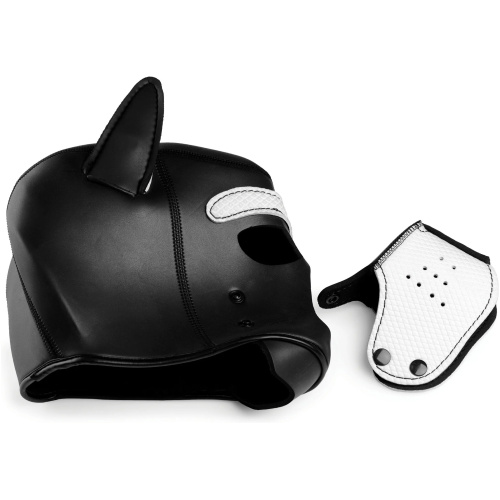 Spike Neoprene Puppy Hood - White