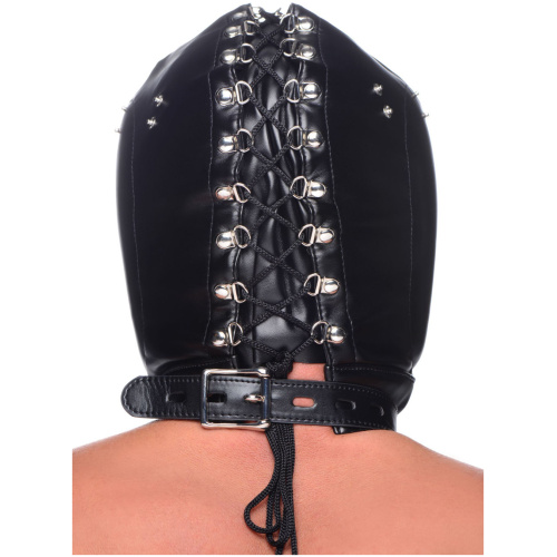 Muzzled Universal BDSM Hood With Removable Muzzle