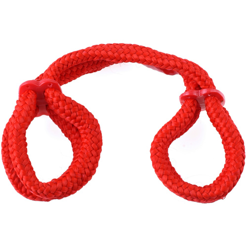 Fetish Fantasy Series Silk Rope Love Cuffs - Red