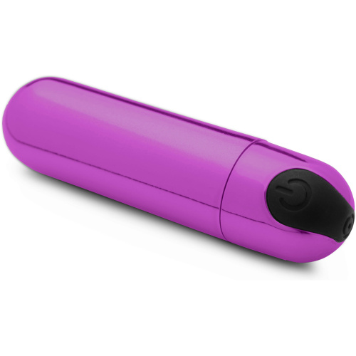 10x Rechargeable Vibrating Metallic Bullet - Purple