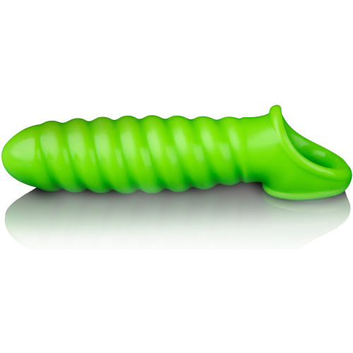 Swirl Stretchy Penis Sleeve - Glow in the Dark