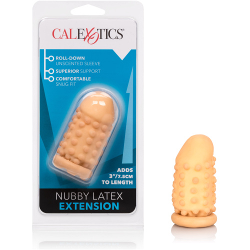 3 Inch Latex Extension - Nubby - Ivory