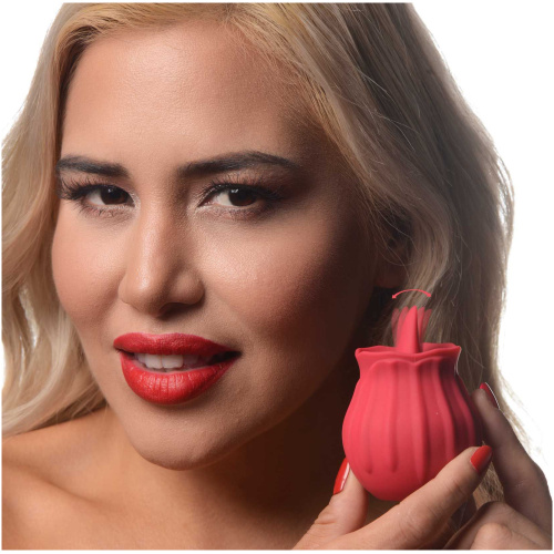 Bloomgasm - Wild Violet 10x Licking Clit Stimulator - Red