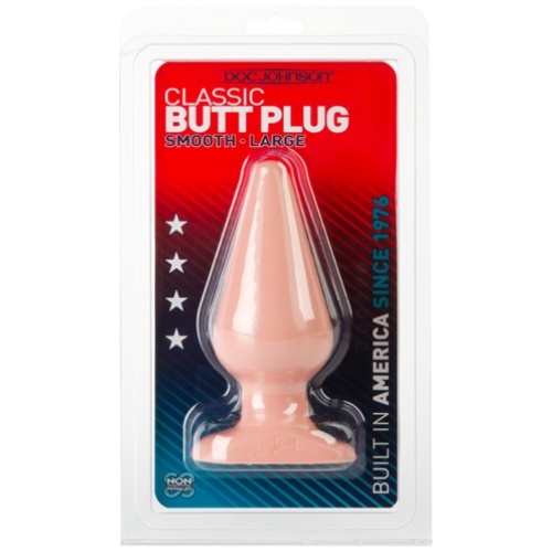 Classic Butt Plug Smooth - Large - White
