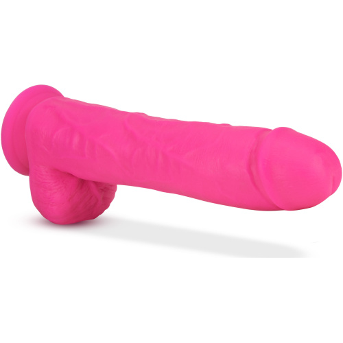 Neo - 11 Inch Dual Density Dildo - Neon Pink