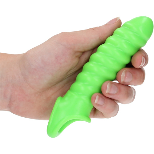 Swirl Stretchy Penis Sleeve - Glow in the Dark