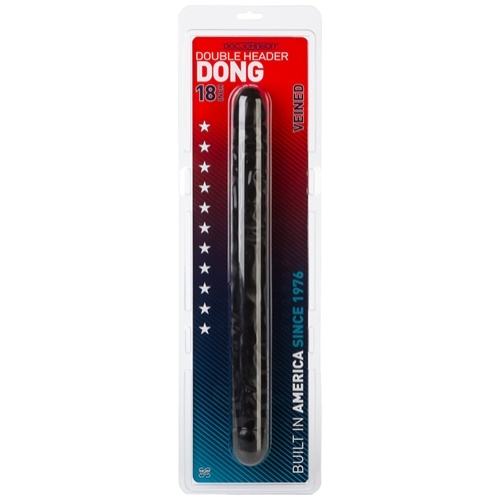 Double Header 18 Inches Veined - Black