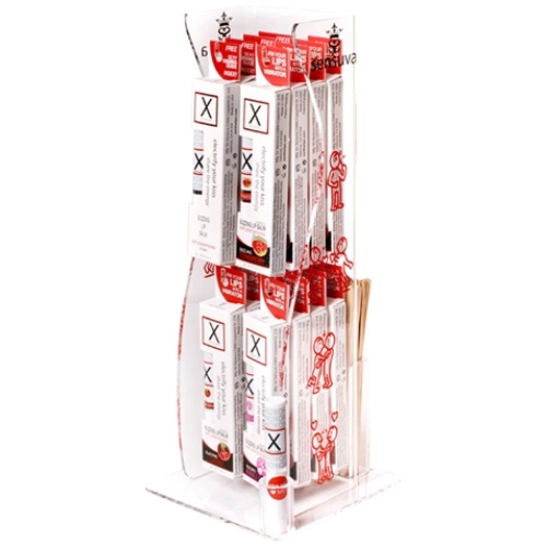 X on the Lips Buzzing Lip Balm - 16 Piece Tower Display - Assorted Flavors
