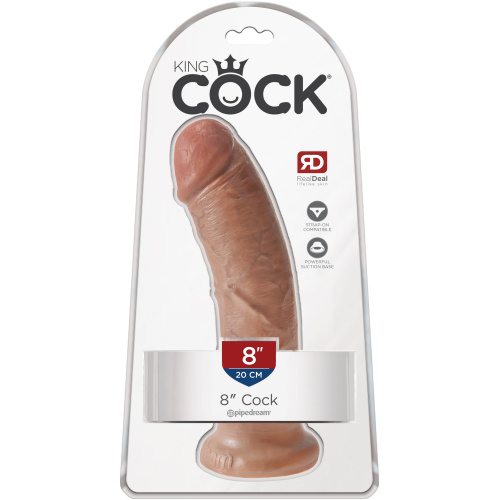King Cock 8 Inch Cock - Tan