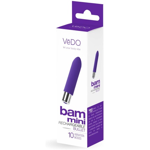 Bam Mini Rechargeable Bullet Vibe - Indigo