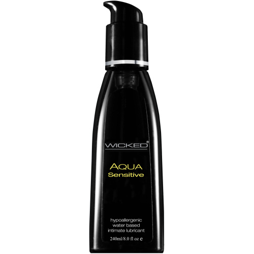 Aqua Sensitive Hypoallergenic Water Based  Lubricant - 8 Fl. Oz.