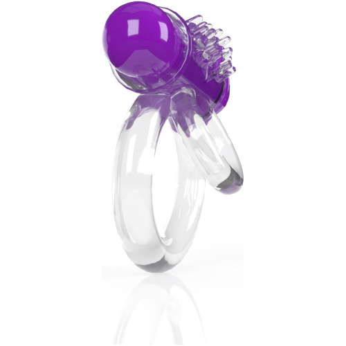 Screaming O 4b - Double O Super Powered Vibrating Double Ring - Grape