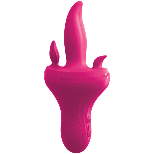 Threesome Holey Trinity Triple Tongue Vibrator - Pink