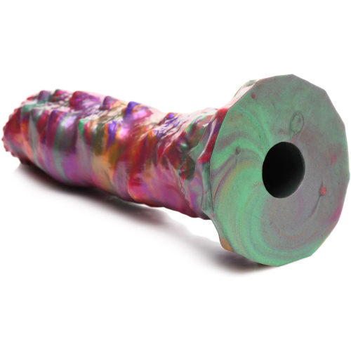 Larva Silicone Ovipositor Dildo With Eggs - Multicolor