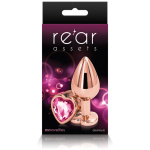 Rear Assets - Rose Gold Heart - Medium - Pink