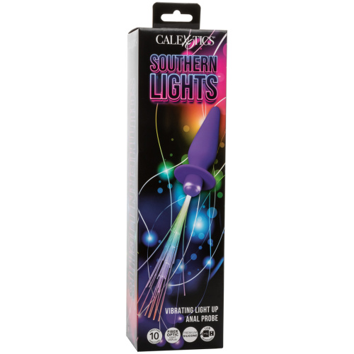 Southern Lights - Vibrating Light Up Anal Probe - Purple