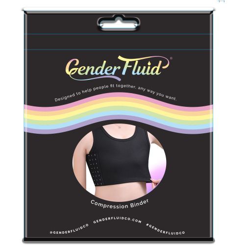 Gender Fluid Chest Compression Binder - 3xl - Black